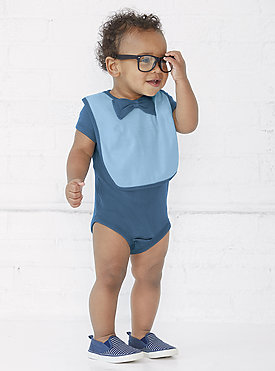 Infant Bow Tie Jersey Bib 1