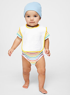 Infant Contrast Terry Bib 1