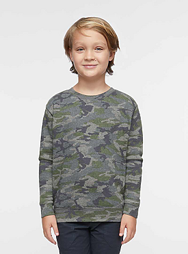 YOUTH ELEVATED FLEECE CREW 1