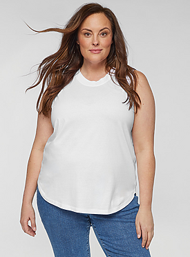 LADIES CURVY FINE JERSEY TANK 1