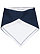 Infant Jersey Bandana Bib Navy/White 1