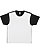 Sublimation Blackout T-shirt White/Black 1