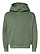Youth Pullover Fleece Hoodie Bamboo Blackout Ghosted Front View