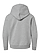 Youth Pullover Fleece Hoodie Heather Ghosted Back View