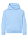 Youth Pullover Fleece Hoodie Light Blue Ghosted Front View