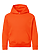 Youth Pullover Fleece Hoodie Orange Ghosted Front View
