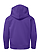 Youth Pullover Fleece Hoodie Purple Ghosted Back View