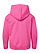Youth Pullover Fleece Hoodie Raspberry Ghosted Back View