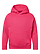 Youth Pullover Fleece Hoodie Vintage Hot Pink Ghosted Front View