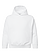 Youth Pullover Fleece Hoodie White Ghosted Front View