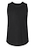 Youth Girls Jersey Tank Top Black Ghosted Front View