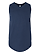 Youth Girls Jersey Tank Top Denim Ghosted Front View