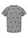 Toddler Five Star T-Shirt Granite Heather Star Ghosted Front View