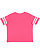Toddler Football T-Shirt Vintage Hot Pink/Blended White 1 Back