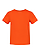 Infant Fine Jersey T-Shirt Orange Ghosted Front View