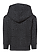Toddler Pullover Fleece Hoodie Black Leopard Ghosted Back View
