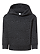 Toddler Pullover Fleece Hoodie Black Leopard Ghosted Front View