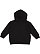 Toddler Pullover Fleece Hoodie Black 1 Back