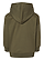 Toddler Pullover Fleece Hoodie Military Green Ghosted Back View