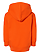 Toddler Pullover Fleece Hoodie Orange Ghosted Back View