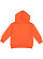 Toddler Pullover Fleece Hoodie Orange 1 Back