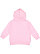 Toddler Pullover Fleece Hoodie Pink 1 Back