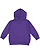 Toddler Pullover Fleece Hoodie Purple 1 Back