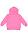 Toddler Pullover Fleece Hoodie Raspberry 1 Back