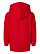 Toddler Pullover Fleece Hoodie Red Ghosted Back View