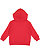 Toddler Pullover Fleece Hoodie Red 1 Back