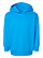 Toddler Pullover Fleece Hoodie Turquoise Ghosted Front View