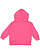 Toddler Pullover Fleece Hoodie Vintage Hot Pink 1 Back