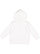 Toddler Pullover Fleece Hoodie White 1 Back
