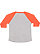 Toddler Baseball T-Shirt Vintage Heather/Vintage Orange 1 Back