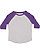 Toddler Baseball T-Shirt Vintage Heather/Vintage Purple 1