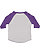 Toddler Baseball T-Shirt Vintage Heather/Vintage Purple 1 Back