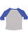 Toddler Baseball T-Shirt Vintage Heather/Vintage Royal 1 Back