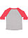 Toddler Baseball T-Shirt Vintage Heather/Vintage Red 1 Back