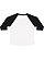 Toddler Baseball T-Shirt White/Black 1 Back