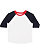 Toddler Baseball T-Shirt White/Navy/Red 1
