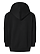 Toddler Full Zip Fleece Hoodie Black Ghosted Back View