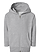 Toddler Full Zip Fleece Hoodie Heather Ghosted Front View