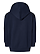 Toddler Full Zip Fleece Hoodie Navy Ghosted Back View