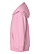 Toddler Full Zip Fleece Hoodie Pink Ghosted Side View