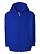 Toddler Full Zip Fleece Hoodie Royal Ghosted Front View