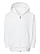 Toddler Full Zip Fleece Hoodie White Ghosted Front View