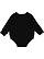 Infant Lng Slv Fleece Bodysuit Black 1