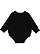 Infant Lng Slv Fleece Bodysuit Black 1