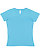 Women's V-Neck Jersey T-Shirt Aqua 1