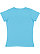 Women's V-Neck Jersey T-Shirt Aqua 1 Back